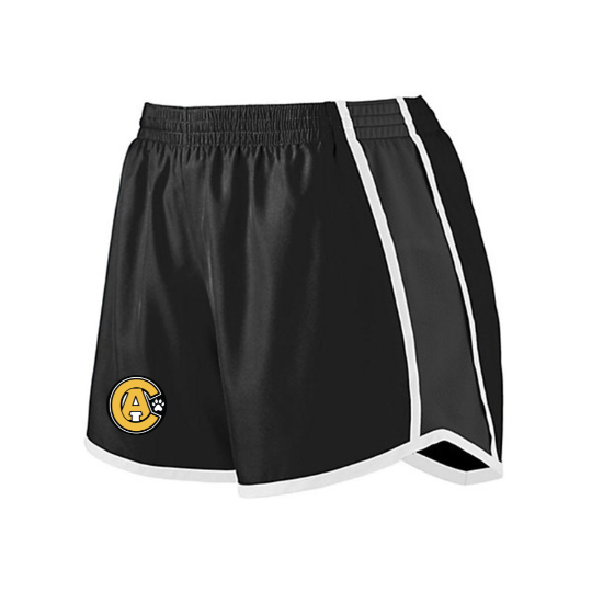 Girls / Ladies Shorts Black with Full Color Logo