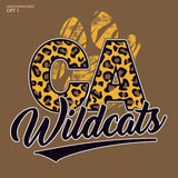 Brown CA Wildcats Paw Long Sleeve PRE-ORDER