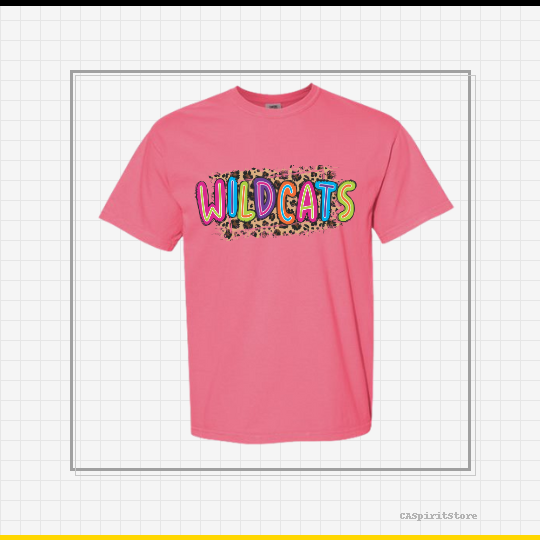 Neon Leopard Wildcats Shirt PRE-ORDER