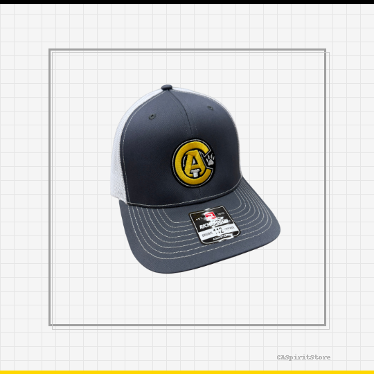 Charcoal/White Mesh Back Hat