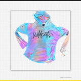 Terry Cloth Tie Dye Pullover with Puff Print