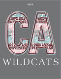 CA Wildcats Wordle Long Sleeve T-Shirt